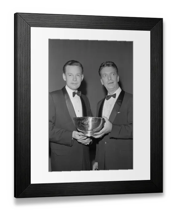 Framed Print : David Brinkley & Chet Huntley W / Award Framed Print : David Brinkley & Chet Huntley W / Award