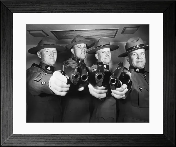 Framed Print : Royal Canadian Mounted Pistol Team Framed Print : Royal Canadian Mounted Pistol Team