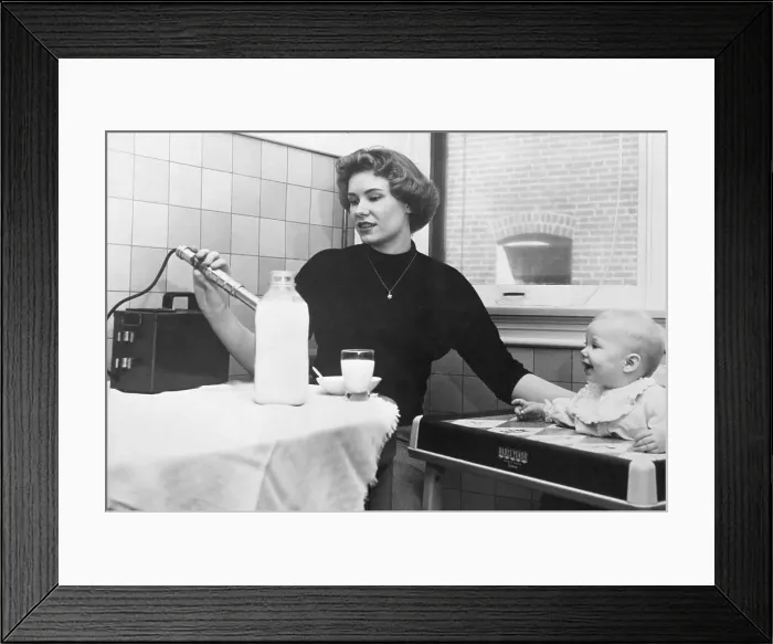 Framed Print : Mother Radiation Testing Baby's Milk Framed Print : Mother Radiation Testing Baby's Milk