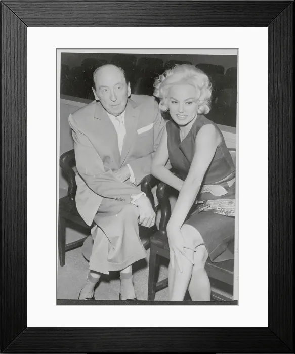 Framed Print : Mamie Van Doren Sitting Next to Jerry Giesler Framed Print : Mamie Van Doren Sitting Next to Jerry Giesler