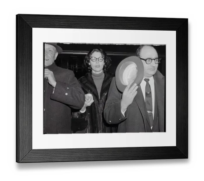 Framed Print : Ava Gardner Arriving at Airport Framed Print : Ava Gardner Arriving at Airport