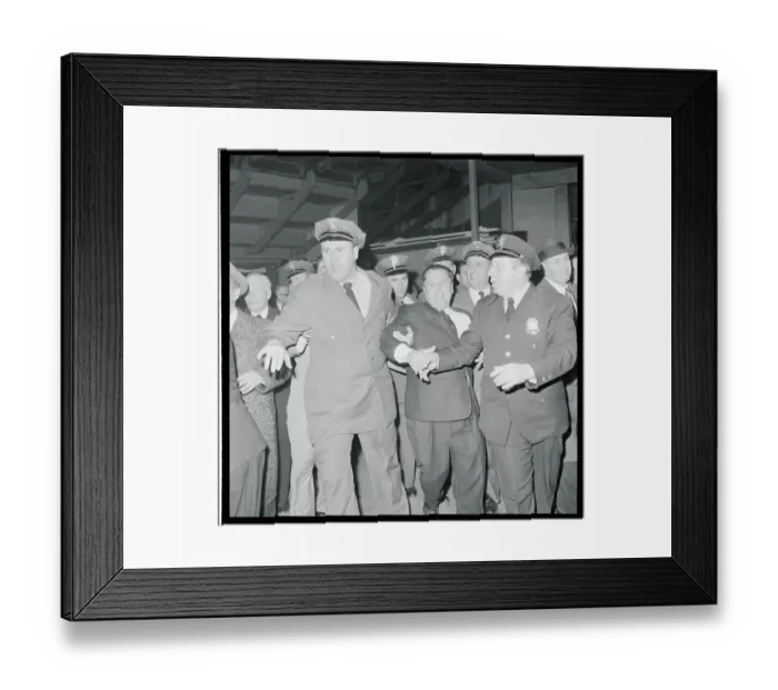 Framed Print : Policemen Escorting Jimmy Hoffa Framed Print : Policemen Escorting Jimmy Hoffa