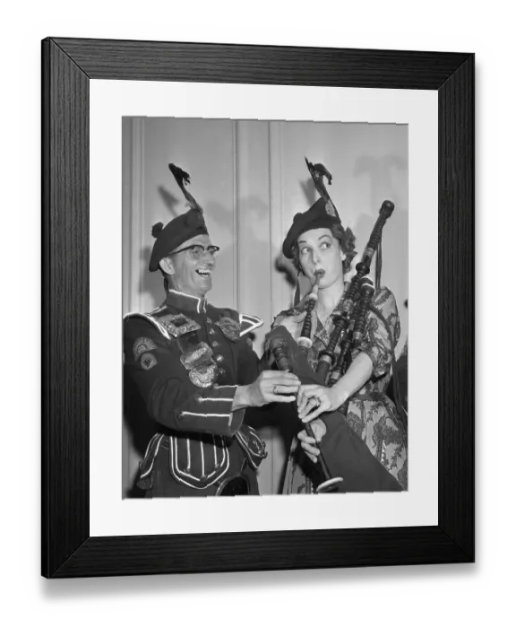Framed Print : Maureen O'Hara Makes a Pretty Piper Framed Print : Maureen O'Hara Makes a Pretty Piper