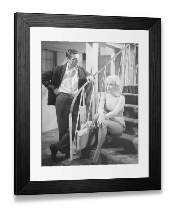 Framed Print : Marilyn Monroe and Yves Montand in Let's Make Love Framed Print : Marilyn Monroe and Yves Montand in Let's Make Love