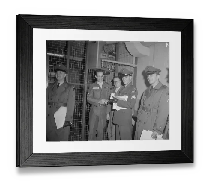 Framed Print : Elvis Presley with Army Buddies Framed Print : Elvis Presley with Army Buddies