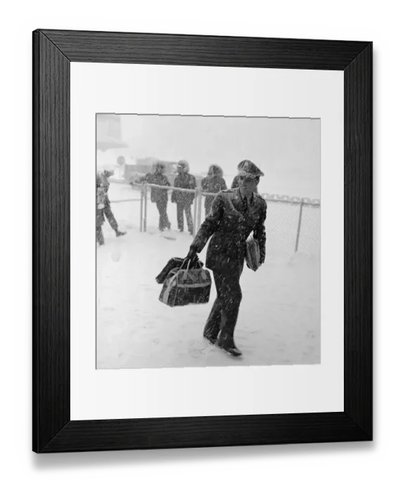 Framed Print : Sgt. Elvis Presley Arriving in New Jersey Framed Print : Sgt. Elvis Presley Arriving in New Jersey