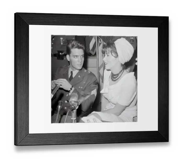 Framed Print : Elvis With Tina Louise Framed Print : Elvis With Tina Louise