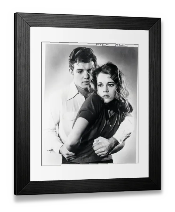 Framed Print : Sean Garrison Holds Jane Fonda Framed Print : Sean Garrison Holds Jane Fonda
