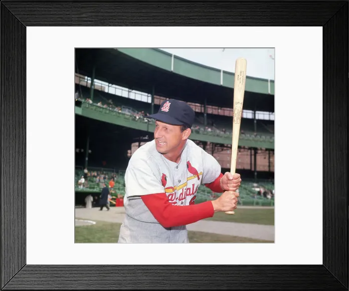 Framed Print : Stan Musial Posing with Bat Framed Print : Stan Musial Posing with Bat