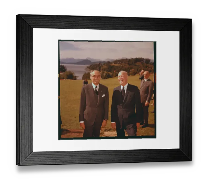 Framed Print : Dwight Eisenhower with Argentinean President Framed Print : Dwight Eisenhower with Argentinean President