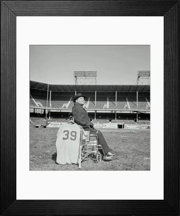 Framed Print : Roy Campanella Visiting Ebbets Field Framed Print : Roy Campanella Visiting Ebbets Field