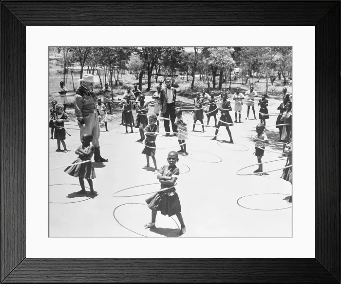Framed Print : Children Swinging Hula Hoops Framed Print : Children Swinging Hula Hoops