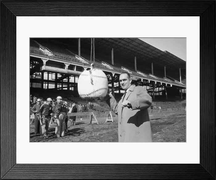Framed Print : Carl Erskine Tearing Down Ebbets Field Framed Print : Carl Erskine Tearing Down Ebbets Field