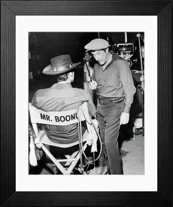 Framed Print : Richard Boone Sitting in Movie Chair Framed Print : Richard Boone Sitting in Movie Chair