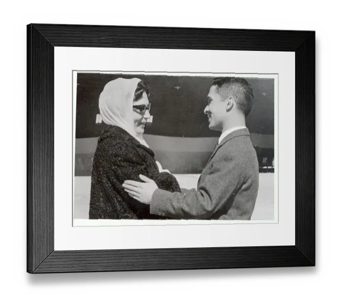 Framed Print : Kin Hussein and His Mother Framed Print : Kin Hussein and His Mother