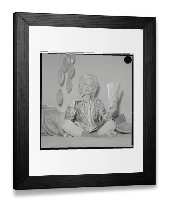 Framed Print : Mamie Van Doren Sitting on Floor Framed Print : Mamie Van Doren Sitting on Floor