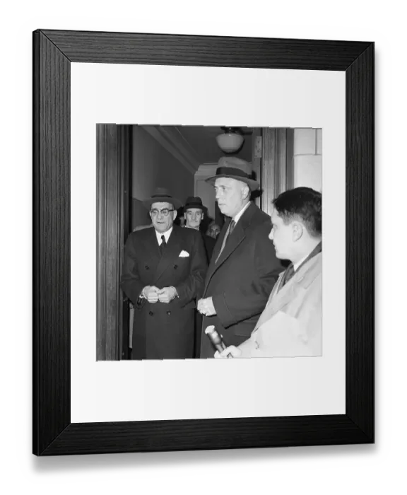 Framed Print : Vito Genovese In Handcuffs Framed Print : Vito Genovese In Handcuffs
