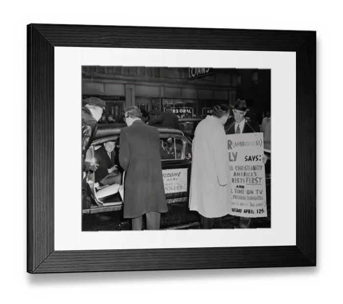 Framed Print : John F. Kennedy in Car Framed Print : John F. Kennedy in Car