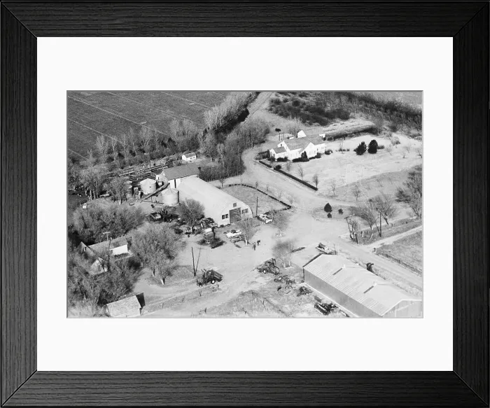 Framed Print : Aerial View of Clutter Home Framed Print : Aerial View of Clutter Home