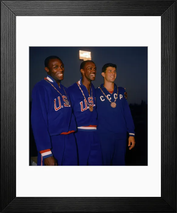 Framed Print : Olympian Jumpers Posing for Camera Framed Print : Olympian Jumpers Posing for Camera