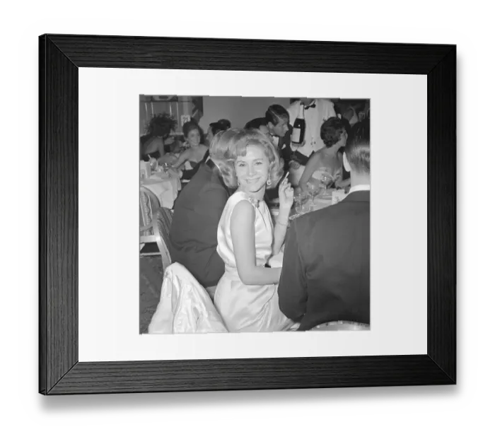 Framed Print : Tina Onassis Enjoying Party Framed Print : Tina Onassis Enjoying Party