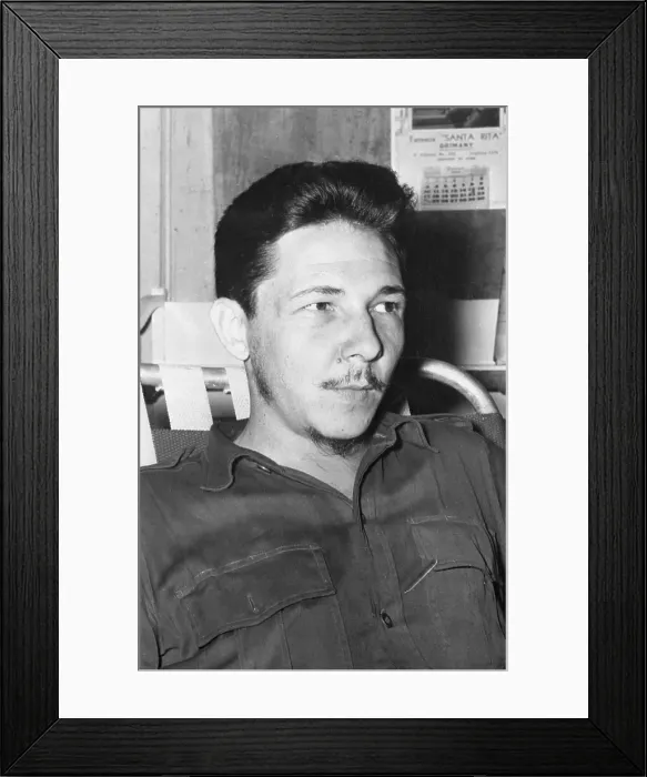 Framed Print : Portrait of Raul Castro Framed Print : Portrait of Raul Castro