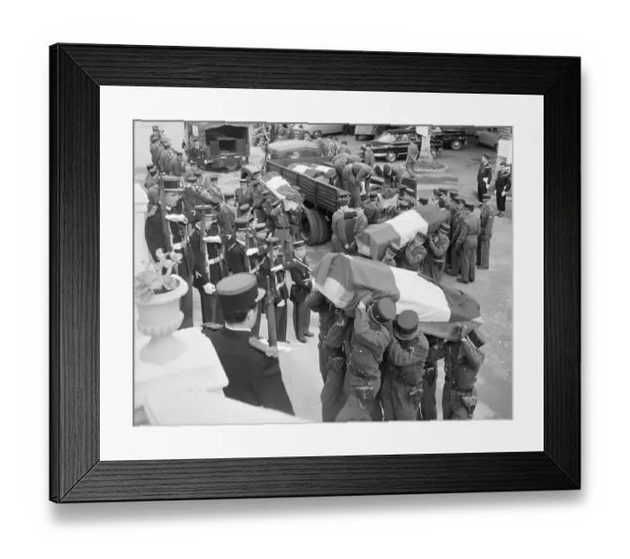 Framed Print : Military Funeral for Slain Gendarmes Framed Print : Military Funeral for Slain Gendarmes