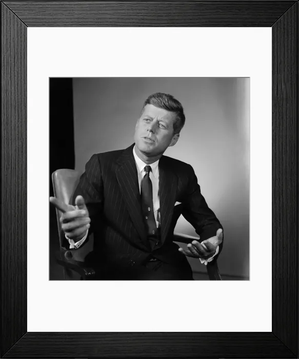 Framed Print : Presidential Candidate John F. Kennedy Framed Print : Presidential Candidate John F. Kennedy