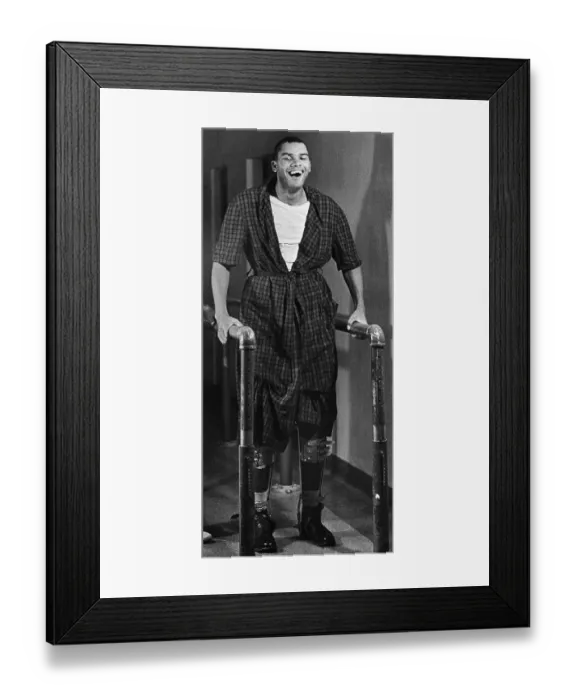Framed Print : Maurice Stokes Balancing Between Parallel Bars Framed Print : Maurice Stokes Balancing Between Parallel Bars