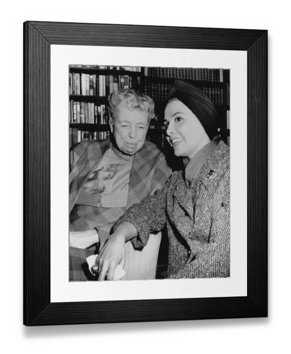Framed Print : Eleanor Roosevelt and Lena Horne Framed Print : Eleanor Roosevelt and Lena Horne