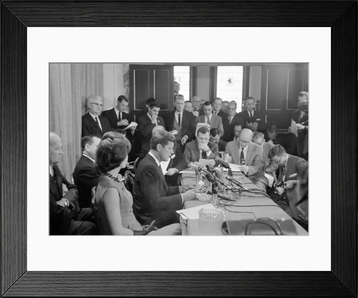 Framed Print : Senator Kennedy Declaring Candidacy for Presidency Framed Print : Senator Kennedy Declaring Candidacy for Presidency