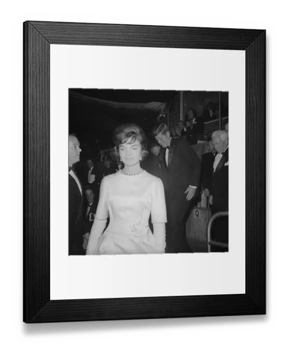Framed Print : Portrait of Jacqueline Kennedy Smiling