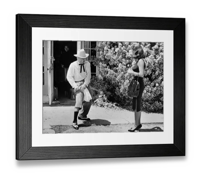 Framed Print : Mickey Rooney Demonstrating Action Move to Fay Spain Framed Print : Mickey Rooney Demonstrating Action Move to Fay Spain