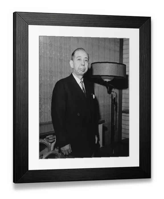 Framed Print : Japanese Prime Minister Nobusuke Kishi Framed Print : Japanese Prime Minister Nobusuke Kishi