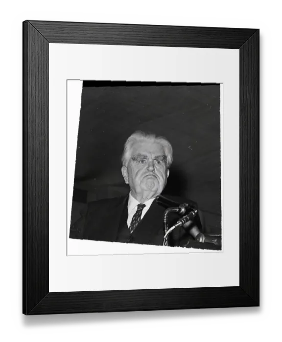 Framed Print : John L. Lewis Pausing and Frowning During Speech Framed Print : John L. Lewis Pausing and Frowning During Speech