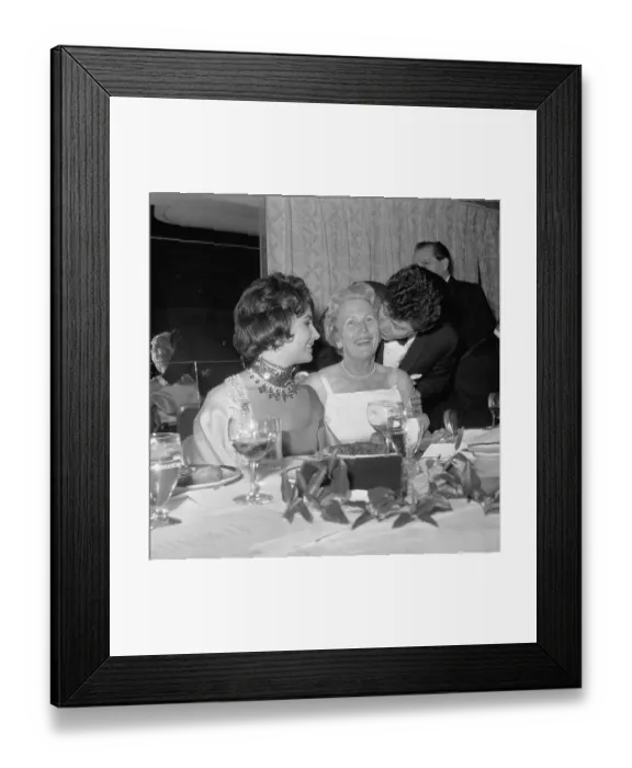 Framed Print : Eddie Fisher and Elizabeth Taylor at Fundraiser Framed Print : Eddie Fisher and Elizabeth Taylor at Fundraiser
