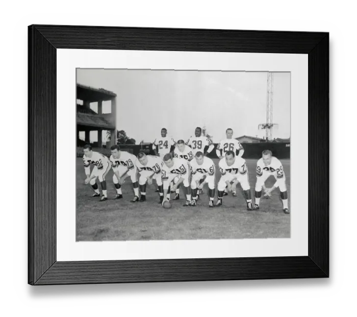 Framed Print : All-Star Football Players Lined up Framed Print : All-Star Football Players Lined up