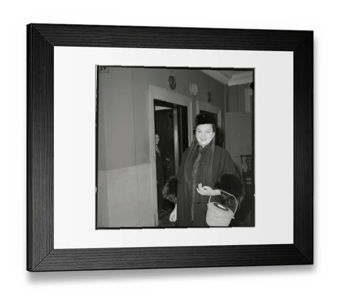 Framed Print : Judy Garland Standing in Hallway Framed Print : Judy Garland Standing in Hallway