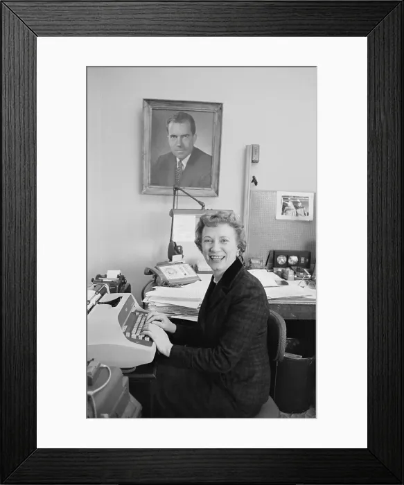 Framed Print : Nixon's Secretary Rose Mary Woods Framed Print : Nixon's Secretary Rose Mary Woods