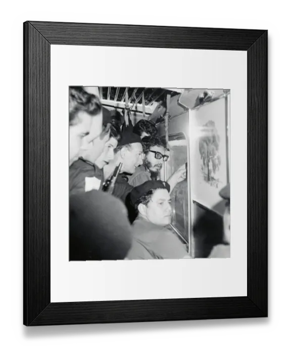 Framed Print : Fidel Castro Leading Student Militia on Maneuvers Framed Print : Fidel Castro Leading Student Militia on Maneuvers
