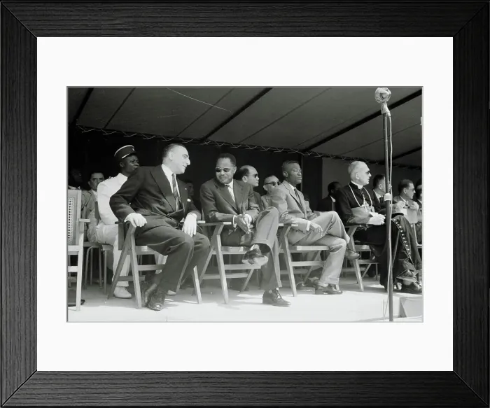 Framed Print : African Leaders at Independence Ceremonies for Cameroon Framed Print : African Leaders at Independence Ceremonies for Cameroon