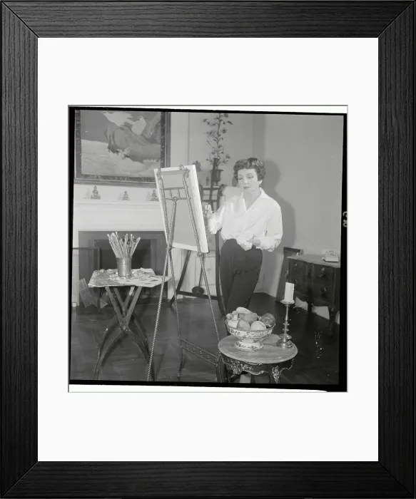 Framed Print : Claudette Colbert Painting Framed Print : Claudette Colbert Painting