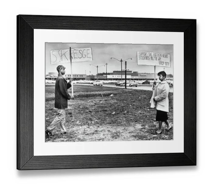 Framed Print : Protesting Segregation Framed Print : Protesting Segregation