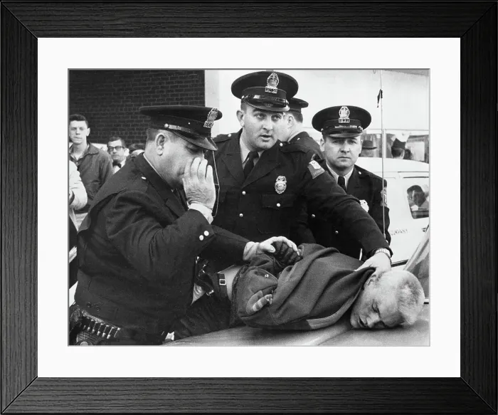Framed Print : Segregation Protesters Attacked Framed Print : Segregation Protesters Attacked