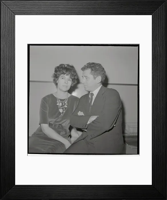 Framed Print : Portrait of Norman Mailer and his Wife Framed Print : Portrait of Norman Mailer and his Wife