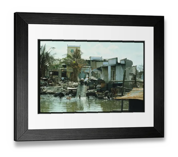 Framed Print : Vietnamese Couple Salvaging Materials Framed Print : Vietnamese Couple Salvaging Materials