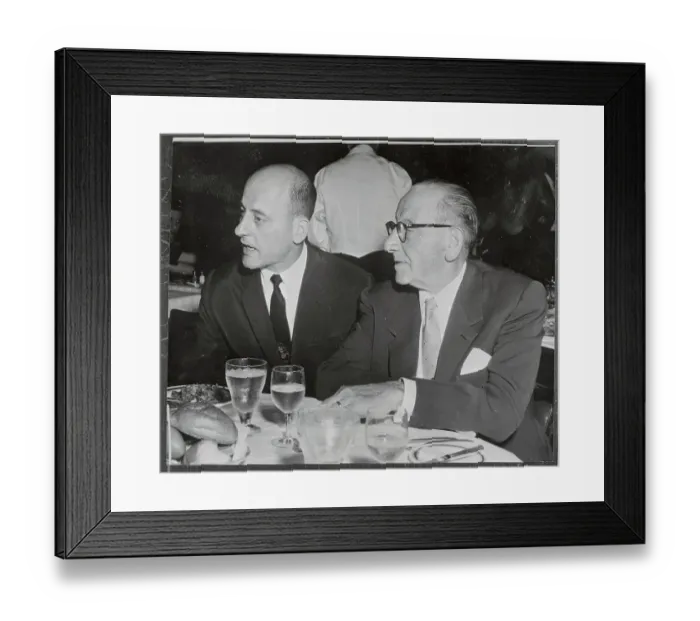 Framed Print : Vincent Sardi with Vincent Sardi Jr Framed Print : Vincent Sardi with Vincent Sardi Jr