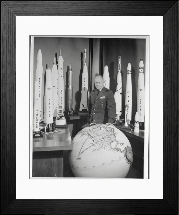 Framed Print : Major General Osmond J. Ritland Framed Print : Major General Osmond J. Ritland