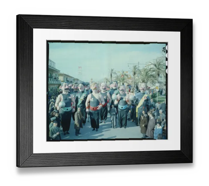 Framed Print : People Wearing Humorous Costumes in Parade Framed Print : People Wearing Humorous Costumes in Parade