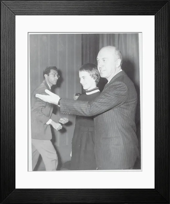 Framed Print : Otto Preminger and Jean Seberg Framed Print : Otto Preminger and Jean Seberg